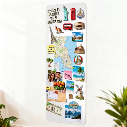 Magnettafel reisende weiß - magnettafel,