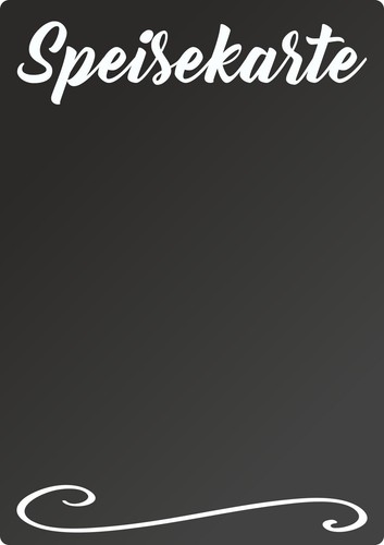 Speisekarte tafel hochkant - speisekarte,