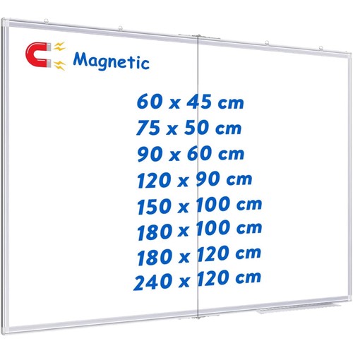 Whiteboard magnetisch 120x90cm - whiteboard,