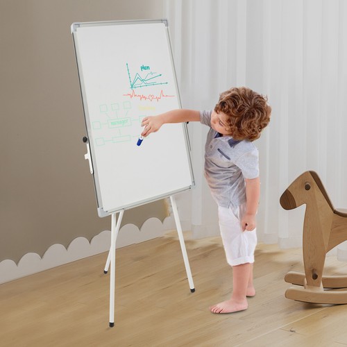 Weißes whiteboard mit stativ - whiteboard,