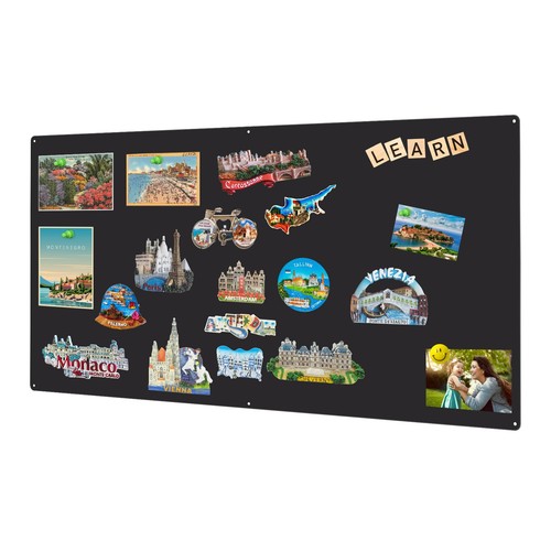 Wandmagnettafel schwarz aus - schwarz,,